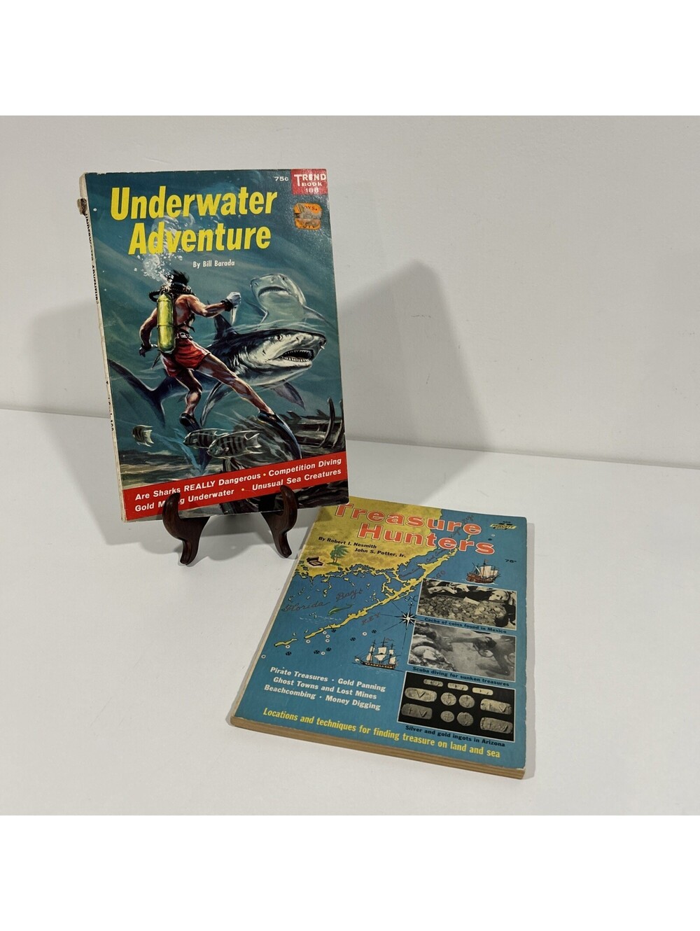 Vintage 1959 1961 Treasure Hunting Books Lot Underwater Adventure